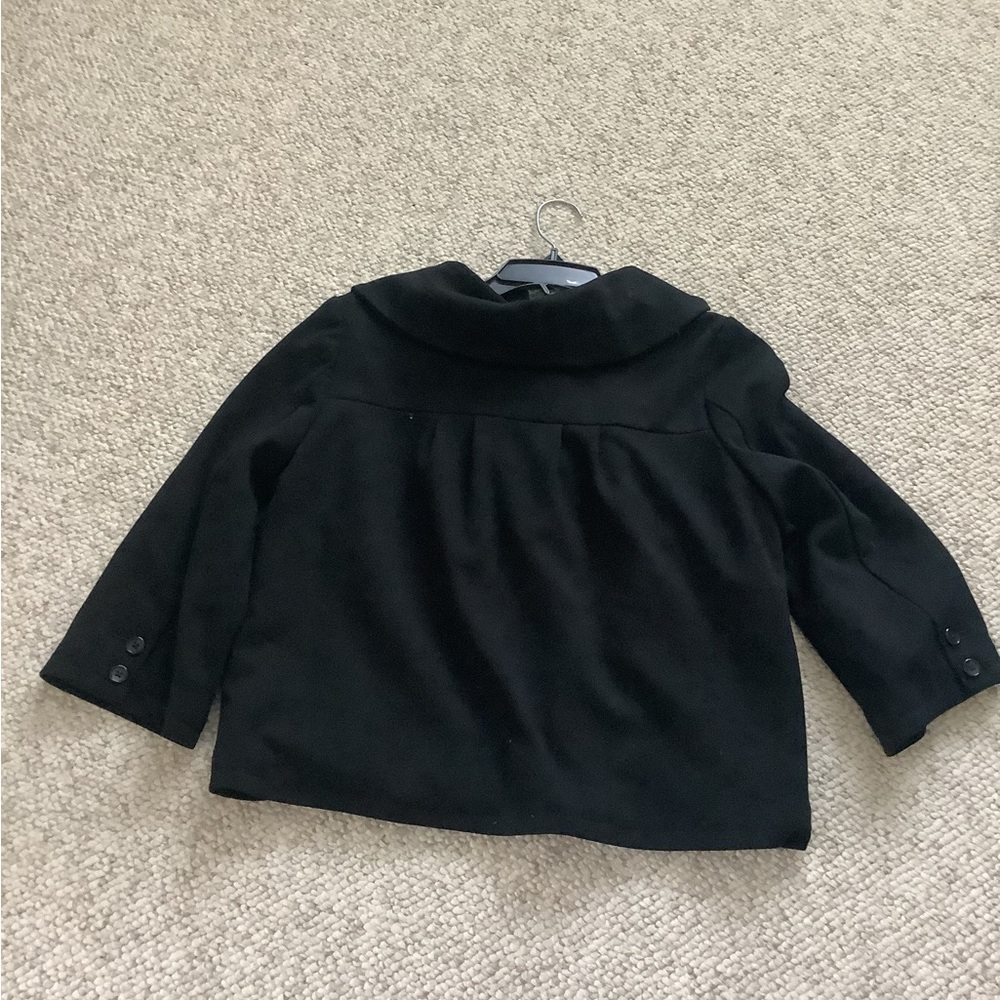 Old Navy Swing Jacket Blazer Suit Dress Black M Three Quarter Sleeve - Picture 6 of 7